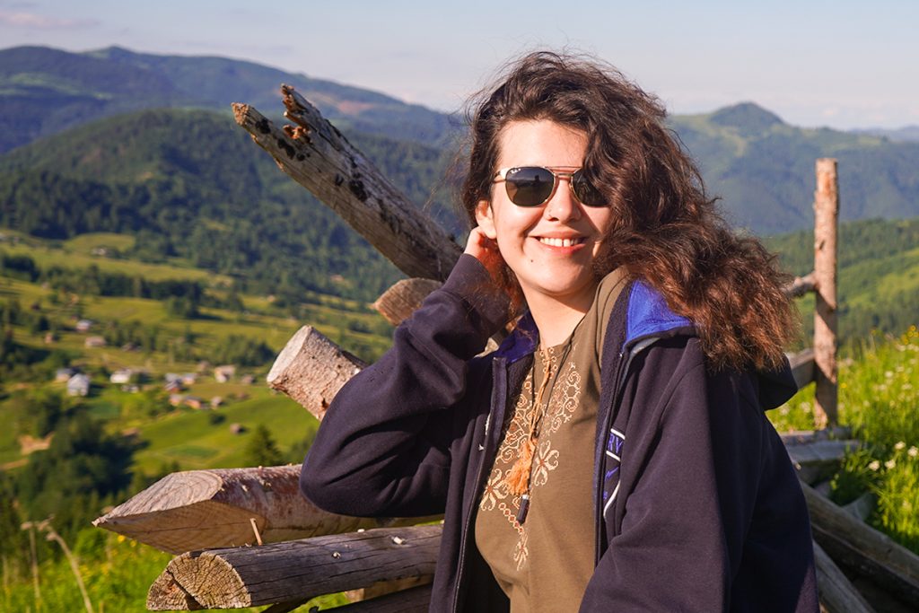 VIU student journalist Alyona Latsinnik.