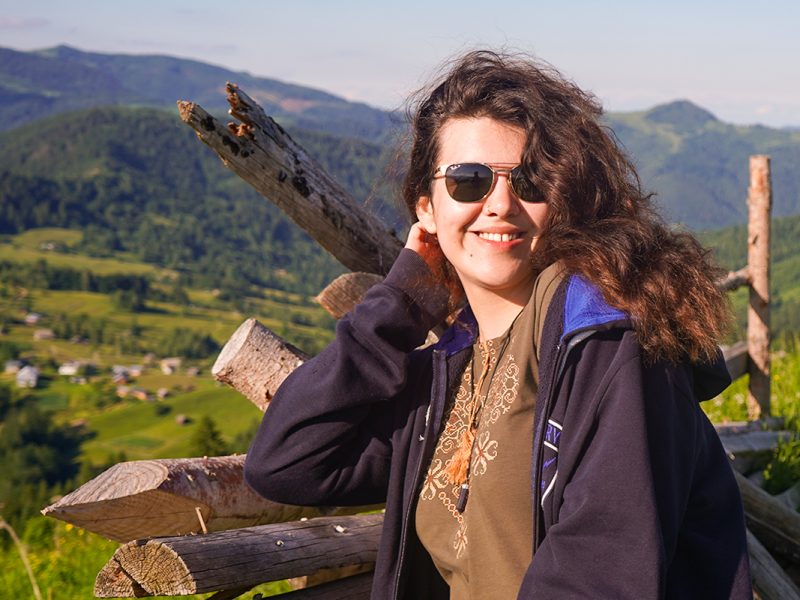 VIU student journalist Alyona Latsinnik.