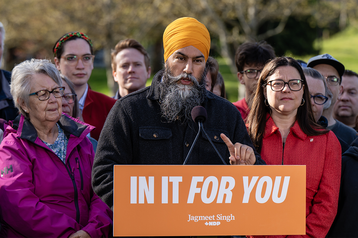 An NDP event on Vancouver Island with NDP Leader Jagmeet Singh and Nanaimo-Ladsymith candidate Lisa Marie Barron.
