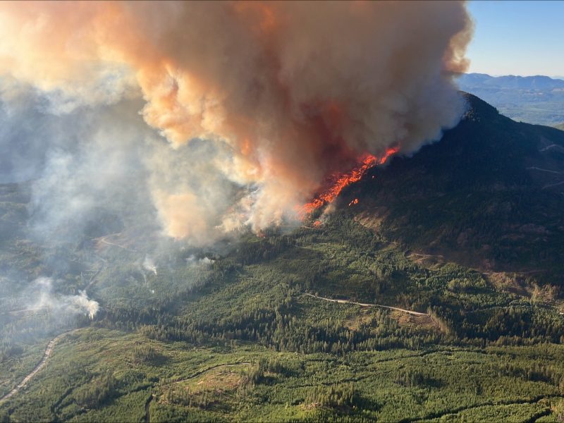 Photo of Mount Underwood wildfire
