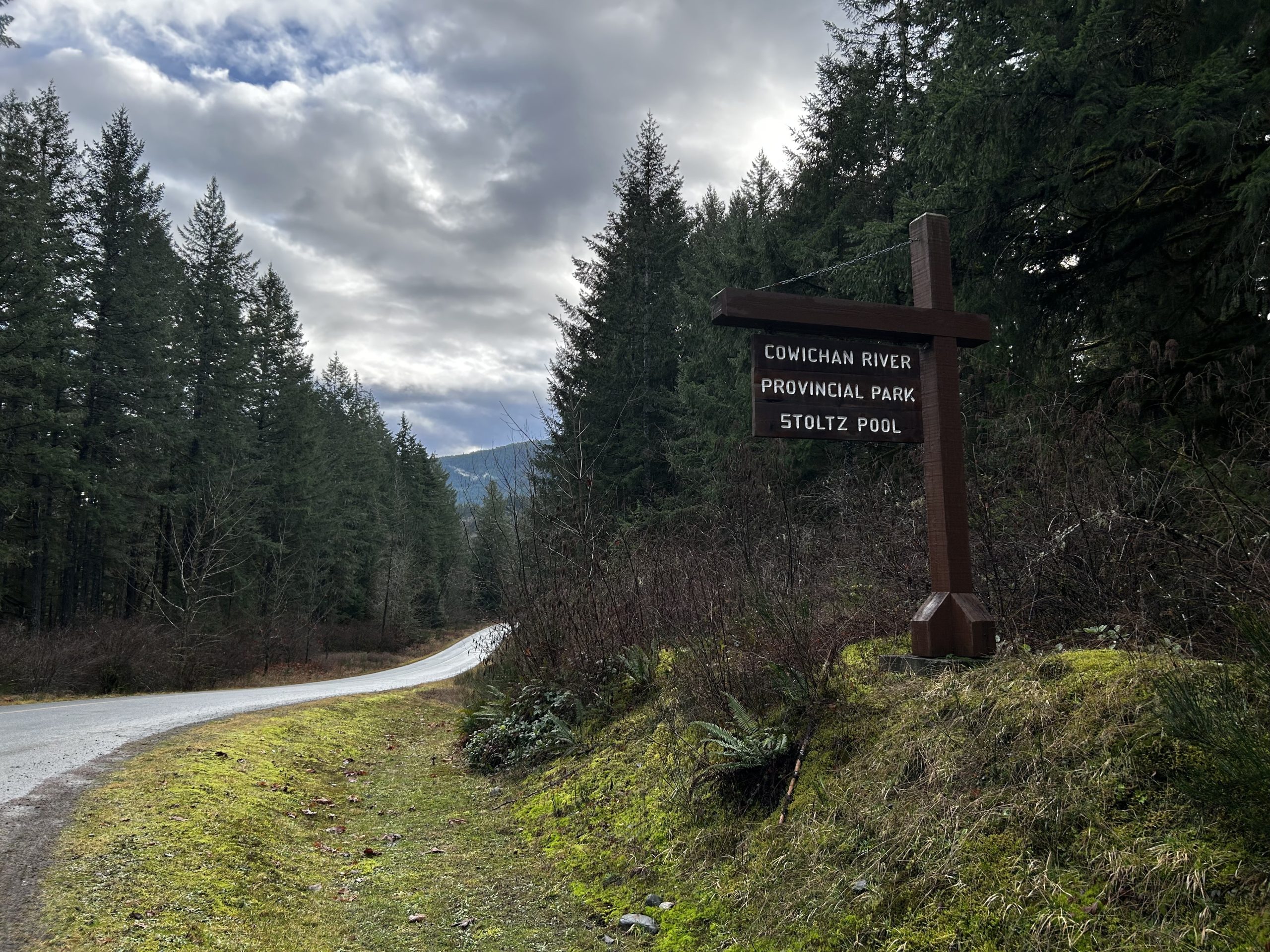 A photo of the entrace to Stoltz Pool Campground.
