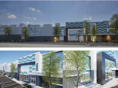 A proposed data centre in Nanaimo on Wellington Road could use up to 25 million litres of water a year once it is fully functional. Building renderings by dHKarchitects/Courtesy of the City of Nanaimo.