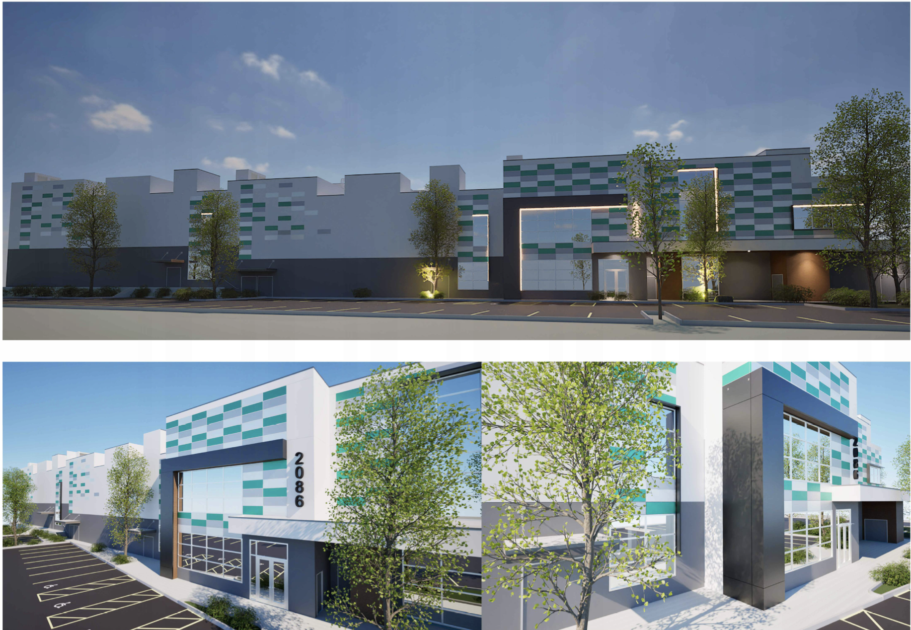 A proposed data centre in Nanaimo on Wellington Road could use up to 25 million litres of water a year once it is fully functional. Building renderings by dHKarchitects/Courtesy of the City of Nanaimo.