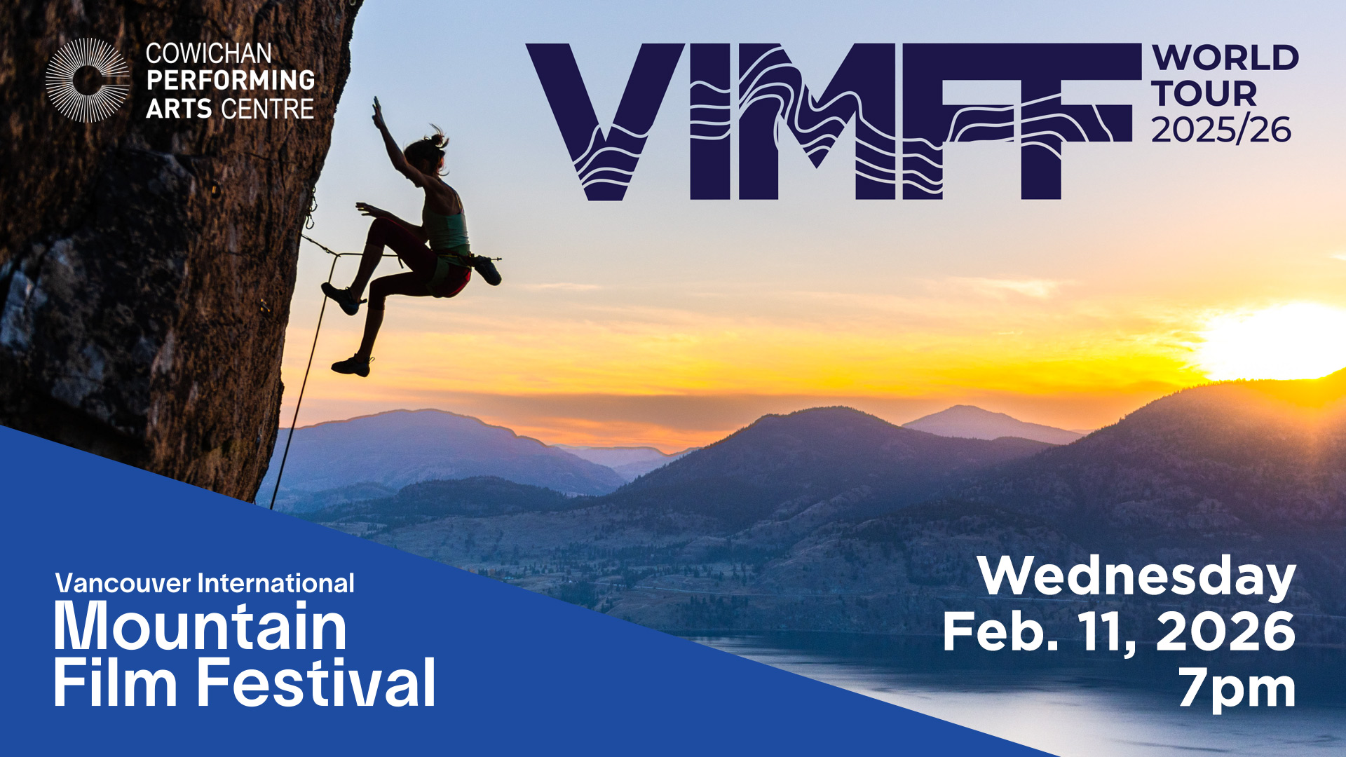 A poster for the Vancouver International Mountain Film Festival.