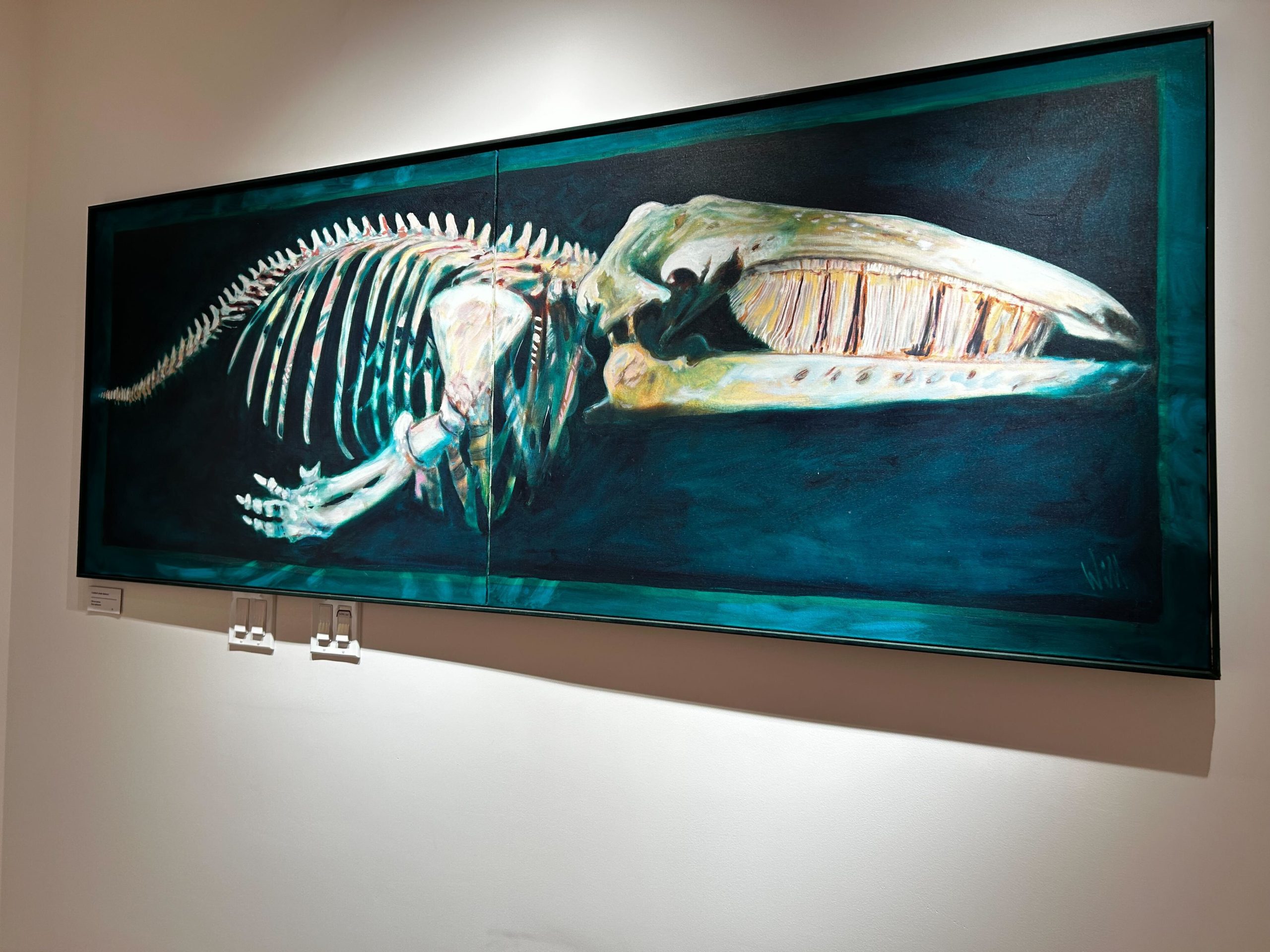 A paiting by Will Julsing featured in Wayfinder at the Cowichan Public Art Gallery.