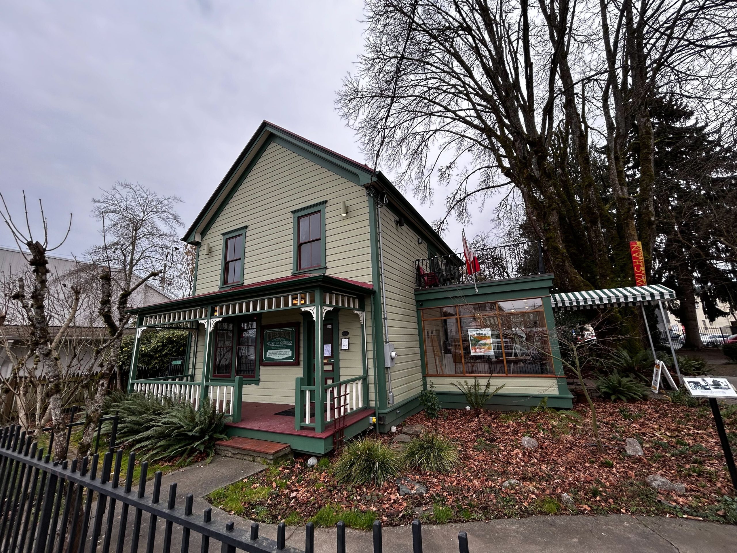 The Green Door Building in downtown Duncan, home to the Cowichan Public Art Gallery.