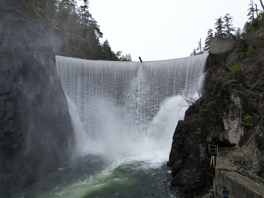 The South Fork Dam has supplied Nanaimo with its drinking water since 1931 and is in need of repairs to plug leaking culverts and a new water supply pipe to replace the one that has been in continuous operation for almost 100 years. Photo courtesy of the City of Nanaimo.