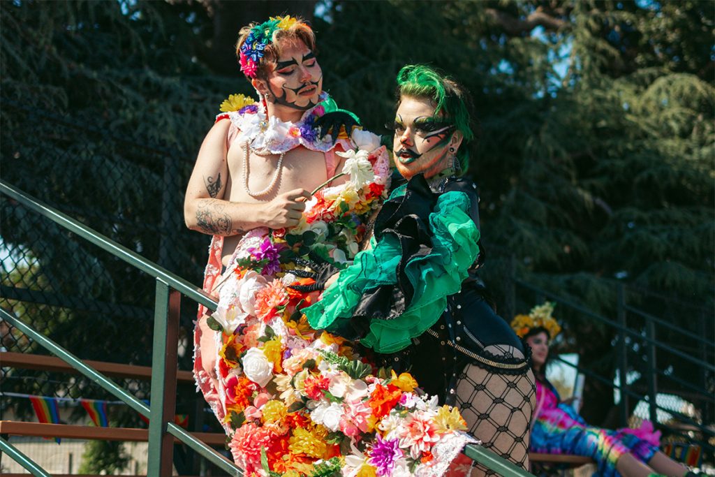 Olive ThisTea and Boy Gorgeous started producing the monthly drag show They, Them, Theirs at The Vault Cafe in 2022. Photo courtesy of Kaitie Zeilstra.