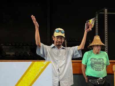 Artist Shawn Johnny unveiled a new mural he helped create with students from Queen Margaret's School.