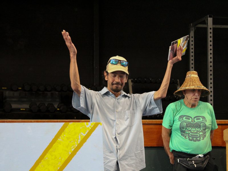 Artist Shawn Johnny unveiled a new mural he helped create with students from Queen Margaret's School.