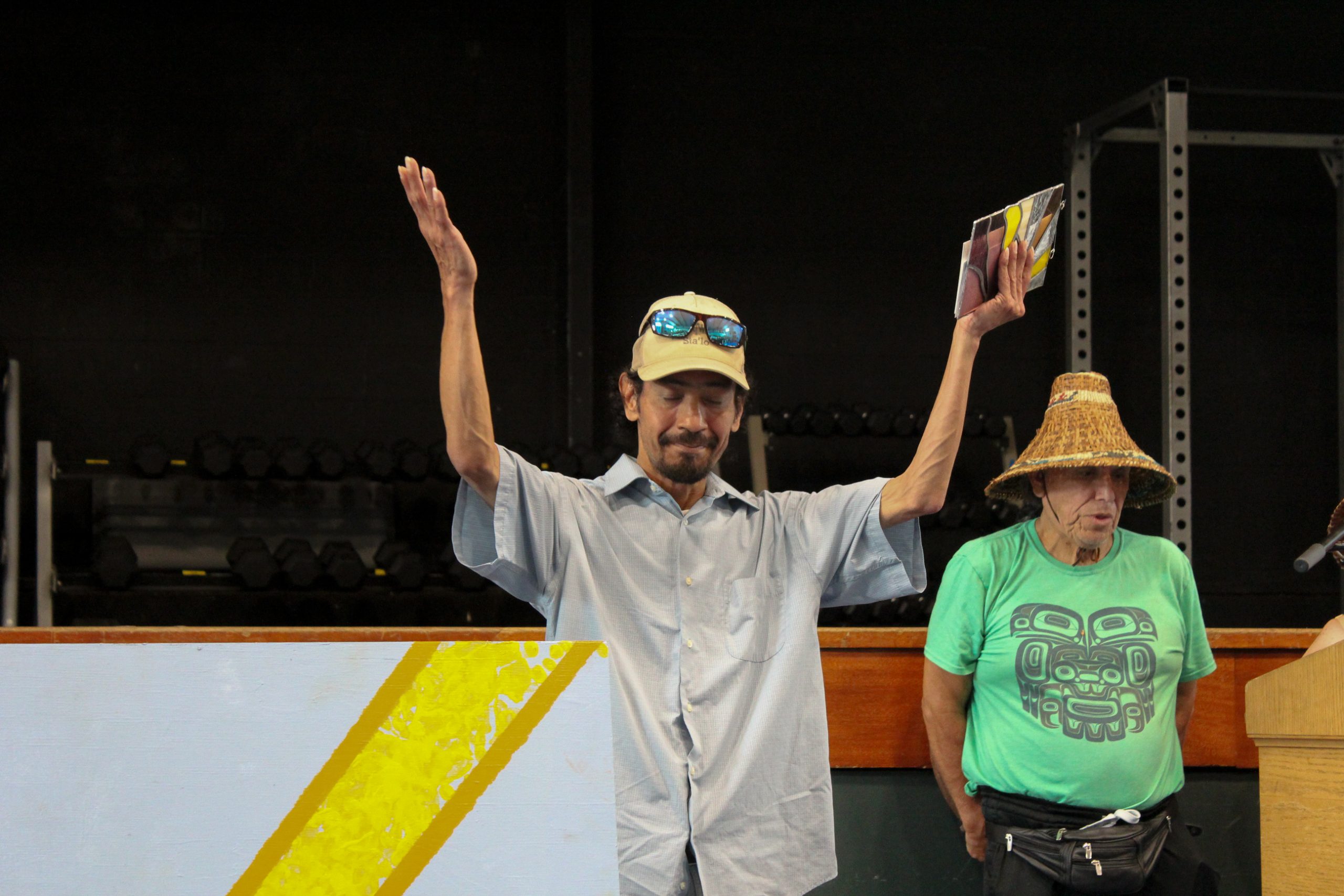 Artist Shawn Johnny unveiled a new mural he helped create with students from Queen Margaret's School.