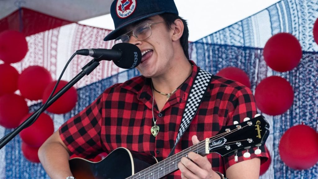 James Vickers plays at the Pulse on the Plaza: K'ómoks Fusion Festival in downtown Courtenay on June 26, 2026. Photo courtesy of Kat Catchpole.